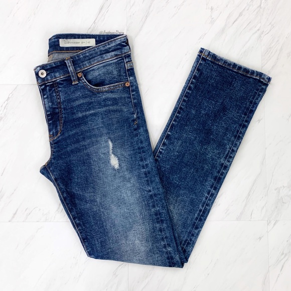 slim straight selvedge jeans